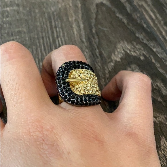 Joan Boyce Crystal Buckle Ring - Picture 2 of 2